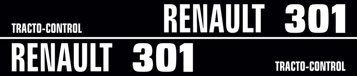 Jeu de bandeaux adhésifs pour Renault RN-0301