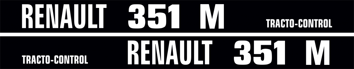 Jeu de bandeaux adhésifs pour Renault RN-0351M