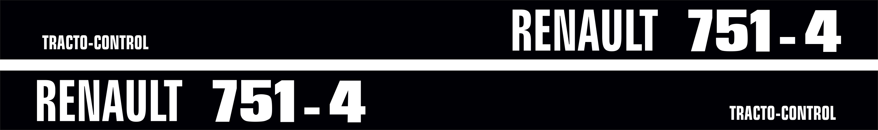 Jeu de bandeaux adhésifs pour Renault RN-0751-4 Jeu de bandeaux adhésifs pour Renault RN-0751-4