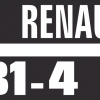 Jeu de bandeaux adhésifs pour Renault RN-0781-4