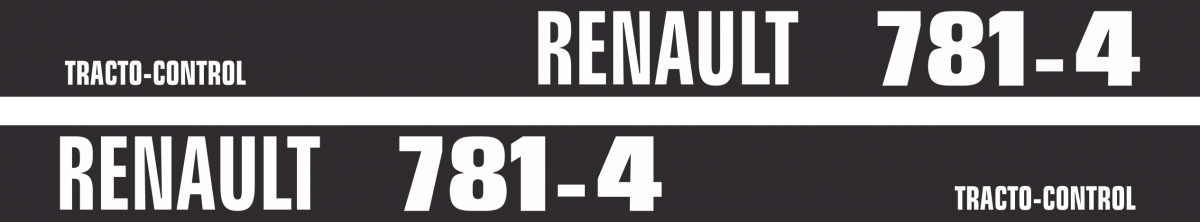 Jeu de bandeaux adhésifs pour Renault RN-0781-4