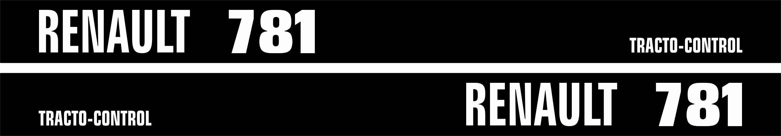 Jeu de bandeaux adhésifs pour Renault RN-0781 Jeu de bandeaux adhésifs pour Renault RN-0781