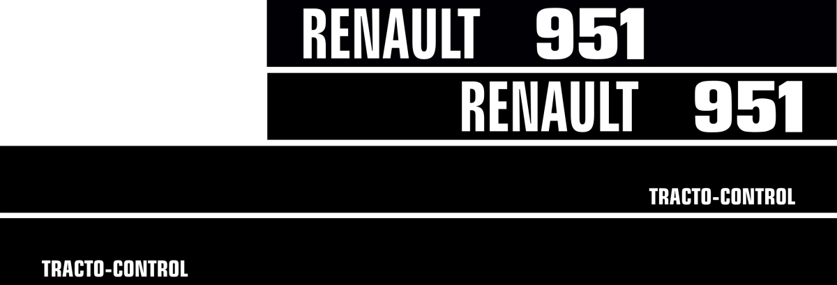 Jeu de bandeaux adhésifs pour Renault RN-0951