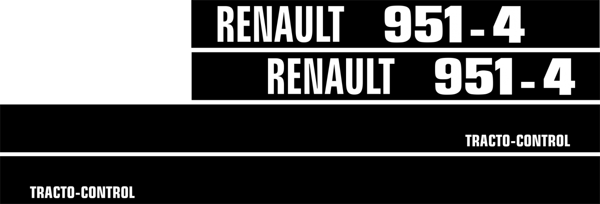 Jeu de bandeaux adhésifs pour Renault RN-0951-4
