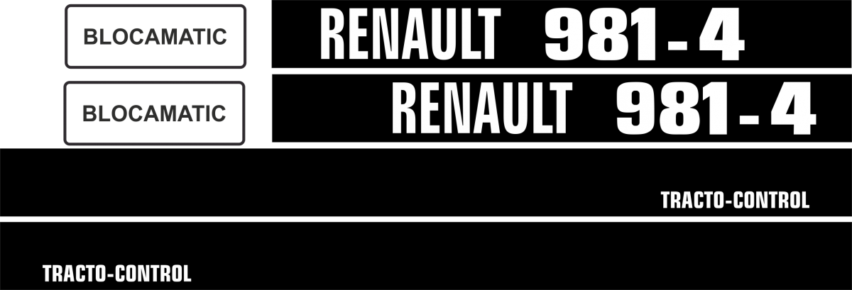 Jeu de bandeaux adhésifs pour Renault RN-0981-4