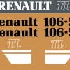 Jeu de bandeaux adhésifs pour Renault RVB-106-54TL