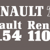 Jeu de bandeaux adhésifs pour Renault RVB-110-54TX