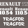 Jeu de bandeaux adhésifs pour Renault RVB-110-54Tracfor