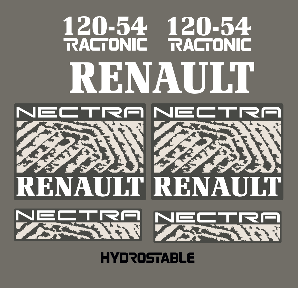 Jeu de bandeaux adhésifs pour Renault RVB-120-54Nectra