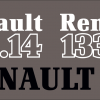 Jeu de bandeaux adhésifs pour Renault RVB-133-14TX