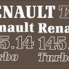Jeu de bandeaux adhésifs pour Renault RVB-145-14TZ16