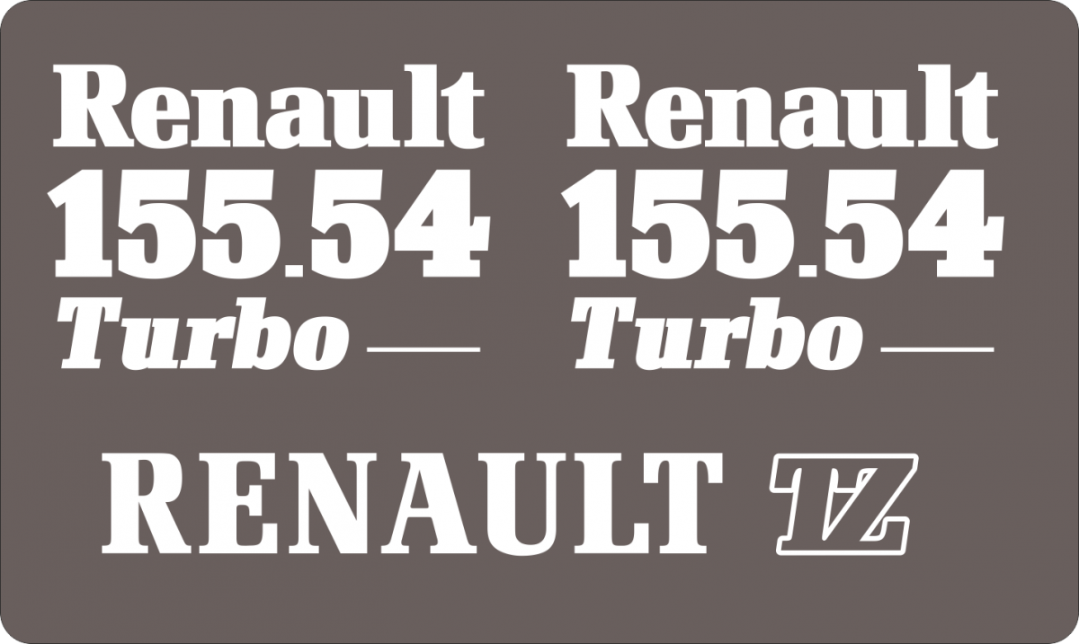 Jeu de bandeaux adhésifs pour Renault RVB-155-54TZ