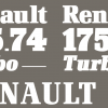 Jeu de bandeaux adhésifs pour Renault RVB-174-74TZ