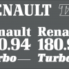 Jeu de bandeaux adhésifs pour Renault RVB-180-94TZ