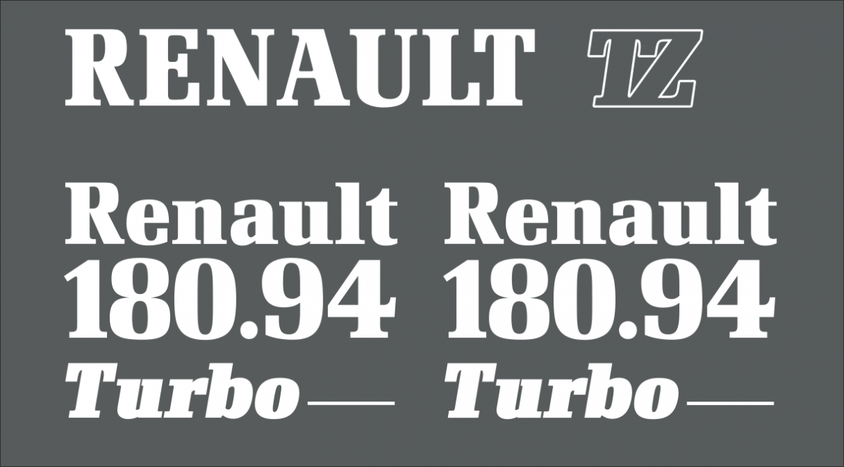 Jeu de bandeaux adhésifs pour Renault RVB-180-94TZ