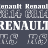 Jeu de bandeaux adhésifs pour Renault RVB-68-14RS