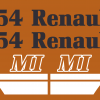 Jeu de bandeaux adhésifs pour Renault RVB-754MI