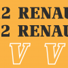 Jeu de bandeaux adhésifs pour Renault RVB-80-12V