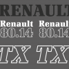 Jeu de bandeaux adhésifs pour Renault RVB-80-14TX