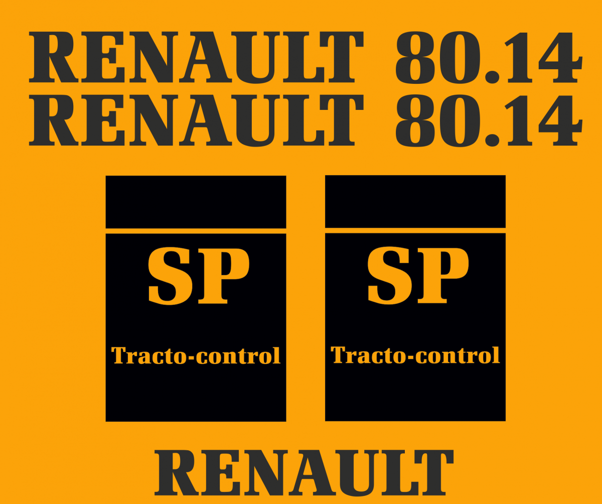 Jeu de bandeaux adhésifs pour RENAULT RVB-080-14SP capot