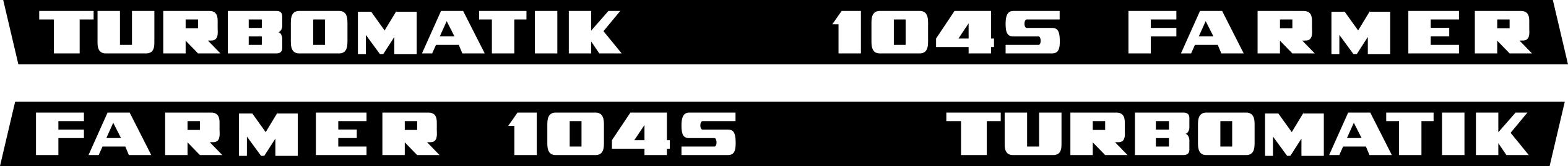 Autocollant tracteur Fendt 104S Autocollant tracteur Fendt 104S