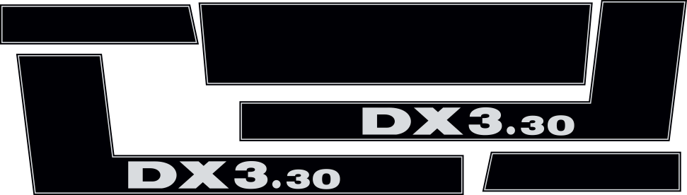 Jeu de bandeaux adhésifs pour Deutz-DX-03.30