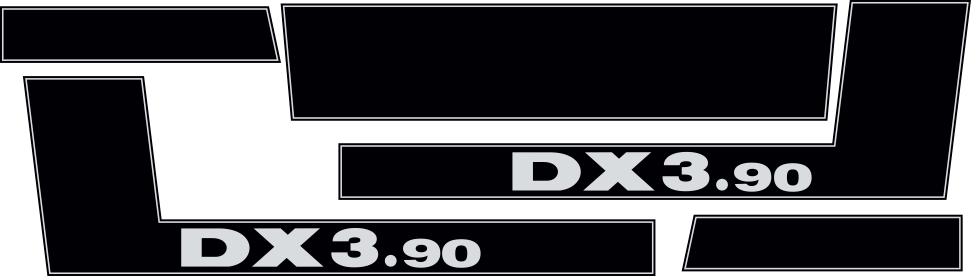 Jeu de bandeaux adhésifs pour Deutz-DX-03.90