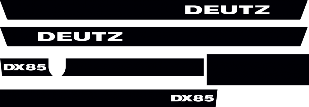 Jeu de bandeaux adhésifs pour Deutz-DX-085
