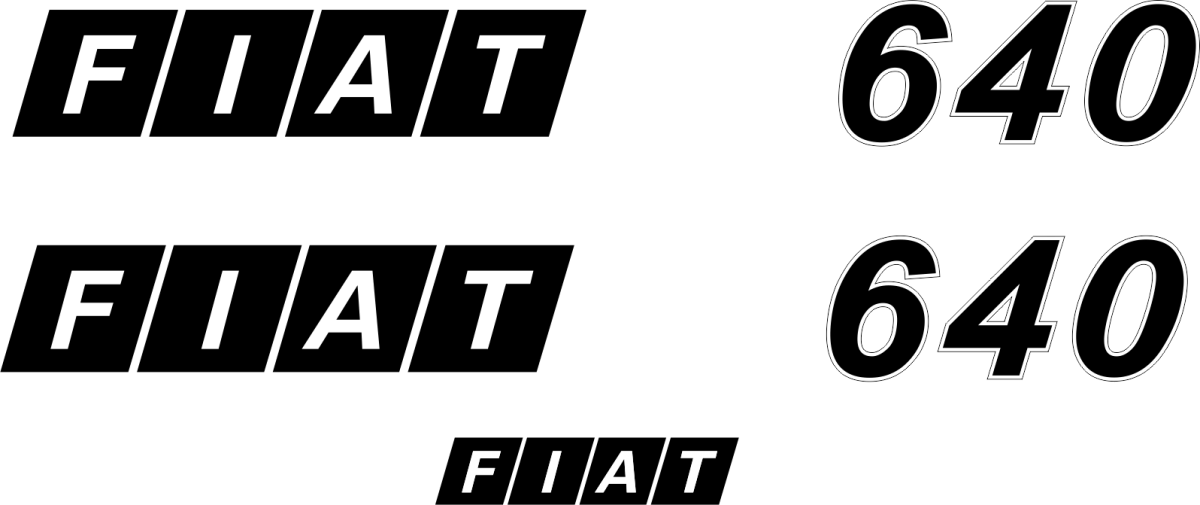 Jeu de bandeaux adhésifs pour Fiat R-0640