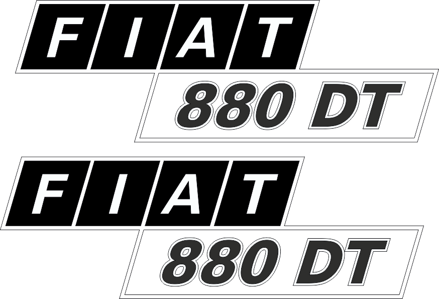 Jeu de bandeaux adhésifs pour Fiat V-0880DT
