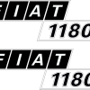 Autocollant tracteur Fiat 1180