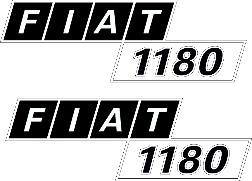 Jeu de bandeaux adhésifs pour Fiat V-1180