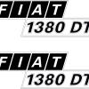 Autocollant tracteur Fiat 1380 DT