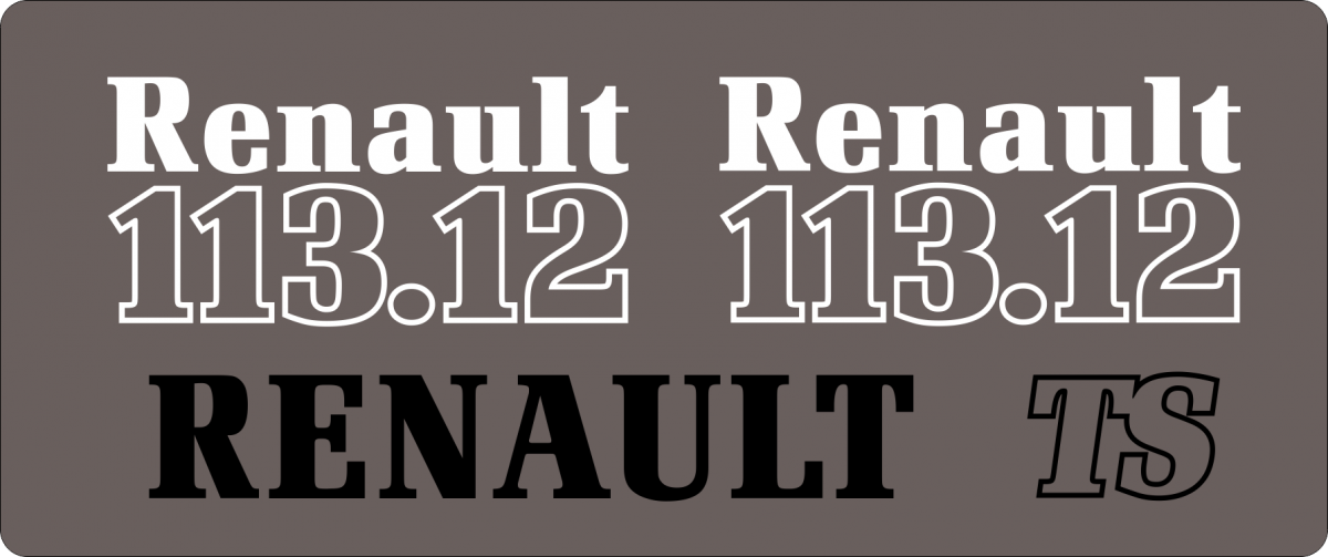 Jeu de bandeaux adhésifs pour RENAULT RVB-113-12 TS