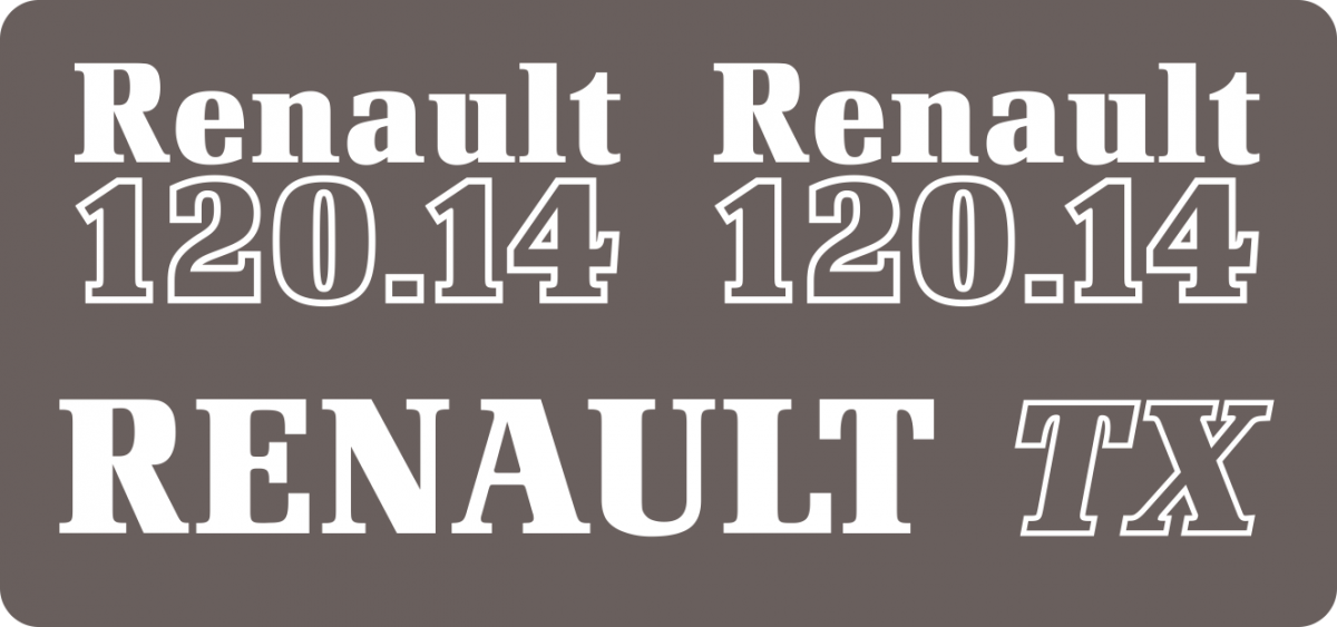 Jeu de bandeaux adhésifs pour RENAULT RVB-120-14 TX