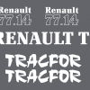bandeaux adhésif capot pour RENAULT 077-14 TS Tracfor