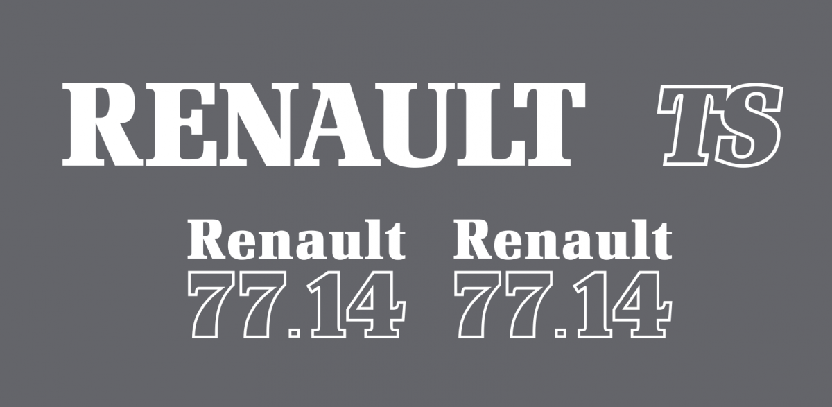 bandeaux adhésif capot pour RENAULT 077-14 TS 2