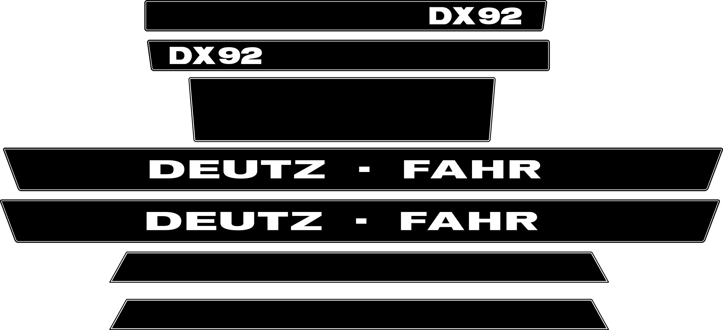 adhésifs pour Deutz DX-92