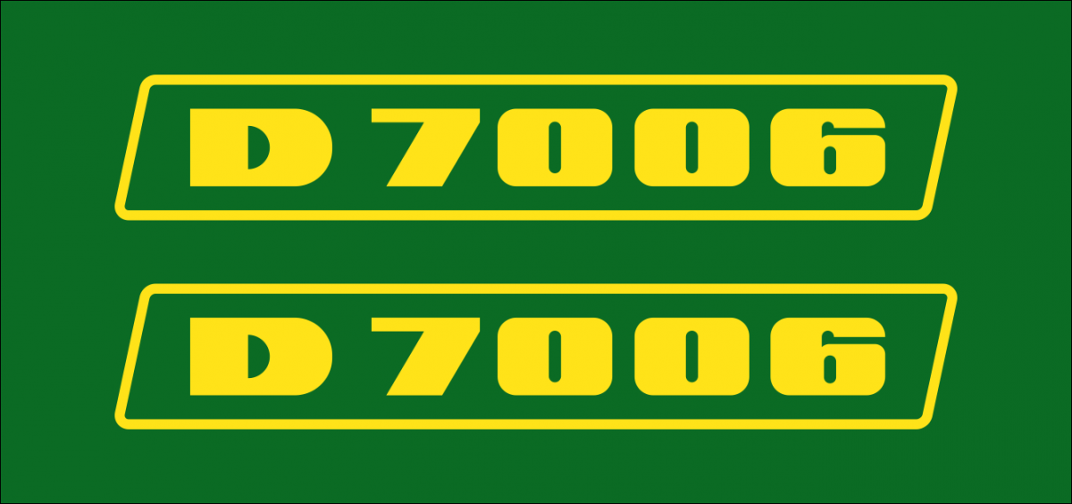 Jeu de bandeaux adhésifs pour Deutz-DC-7006