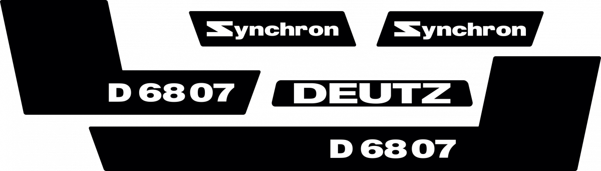 adhésifs pour Deutz 6807 Synchro