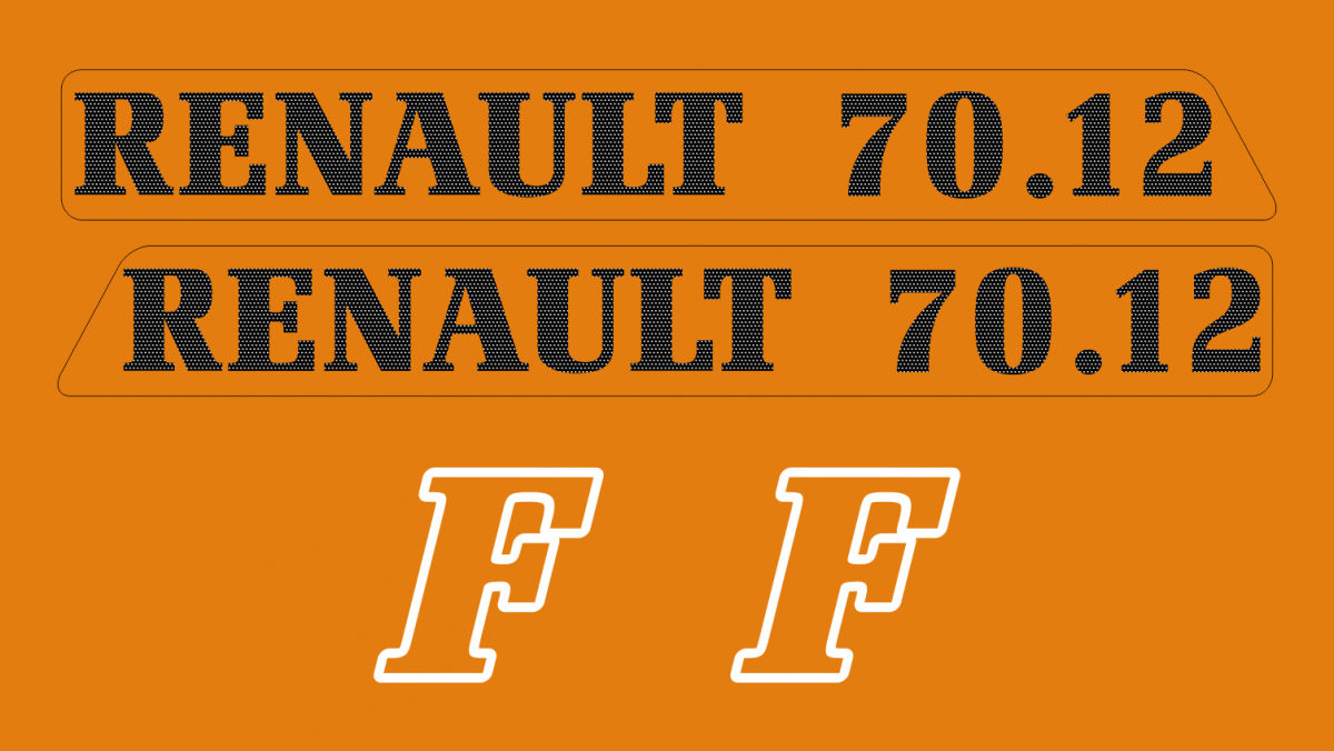 stickers RENAULT 70-12 F