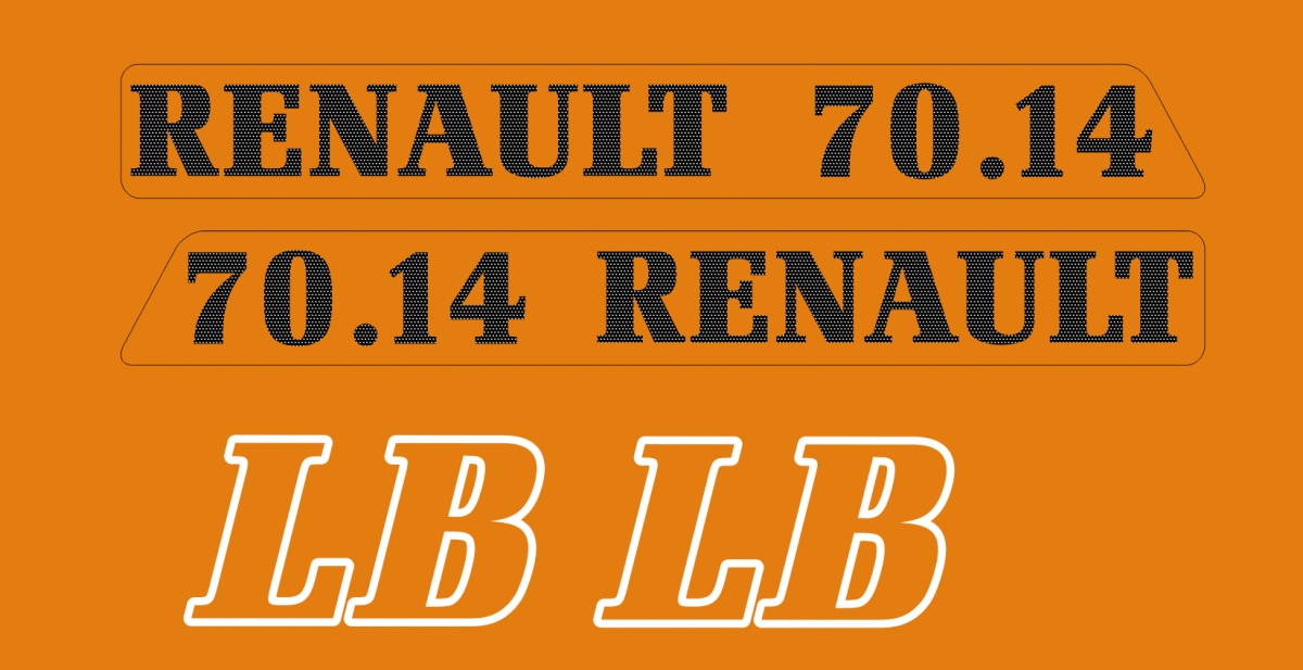 stickers RENAULT 70-14 LB