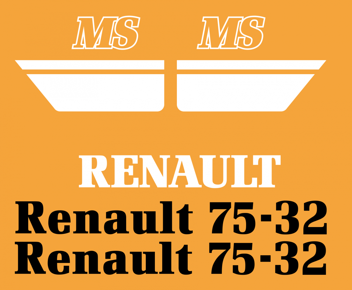 stickers RENAULT 75-32 MS