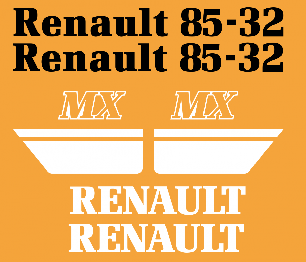 Jeu de bandeaux adhésifs pour RENAULT RVB-085-32MX