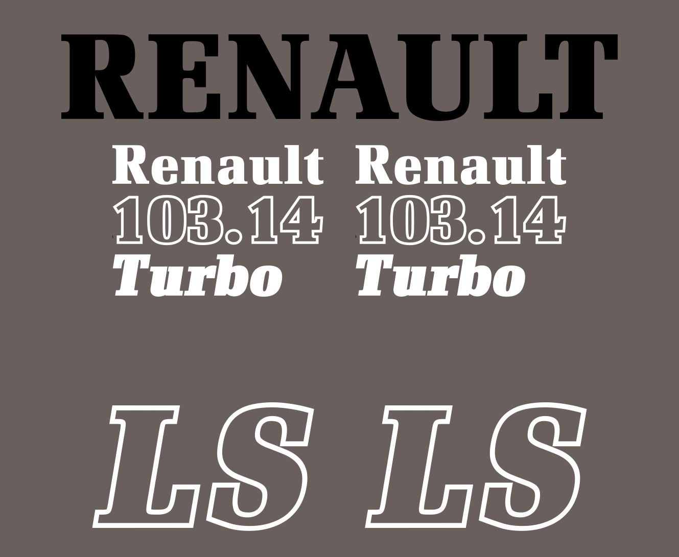 stickers RENAULT 103-14 LS