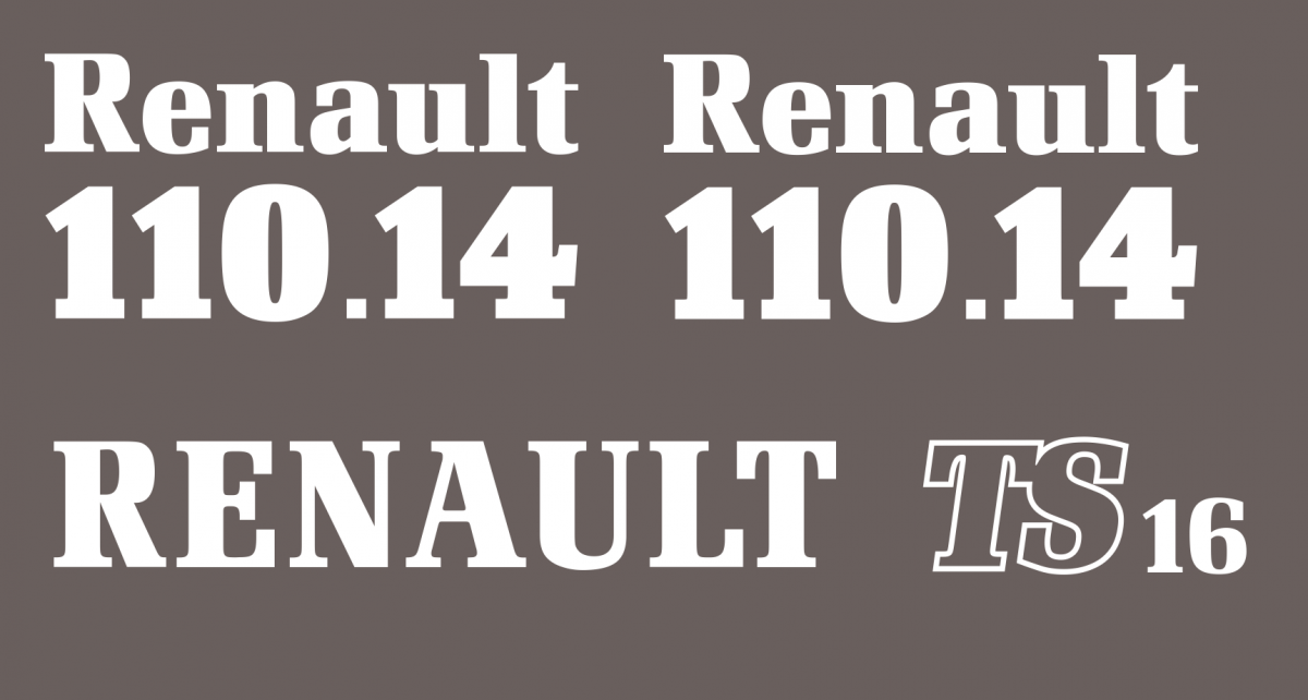 stickers RENAULT 110-14 TS16
