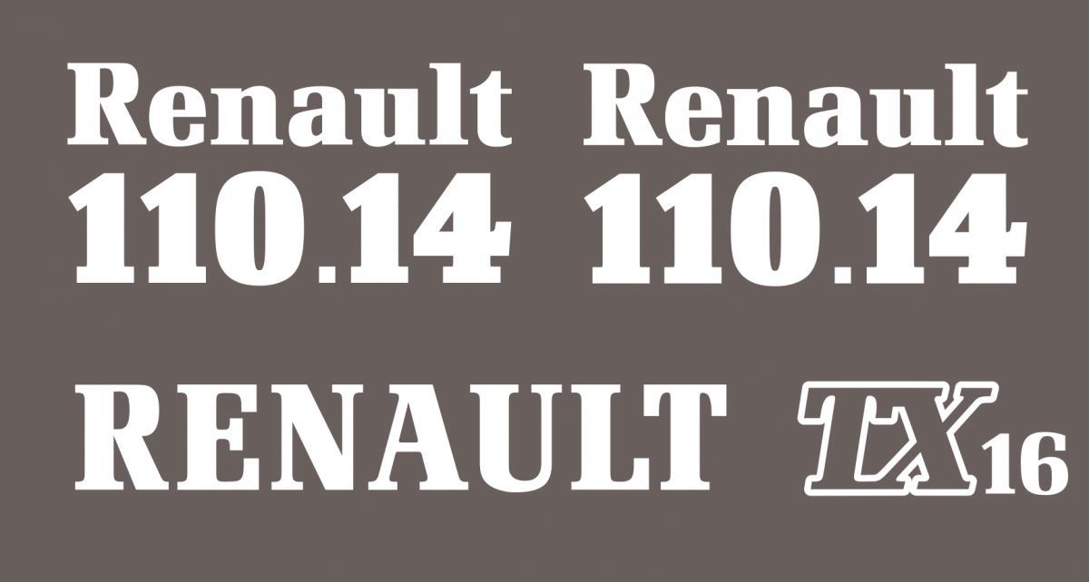 Jeu de bandeaux adhésifs pour RENAULT RVB-110-14TX16