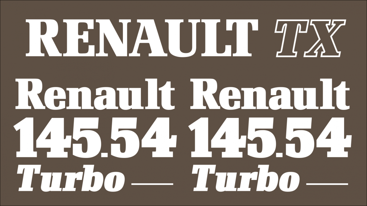 stickers RENAULT 145-54 TX