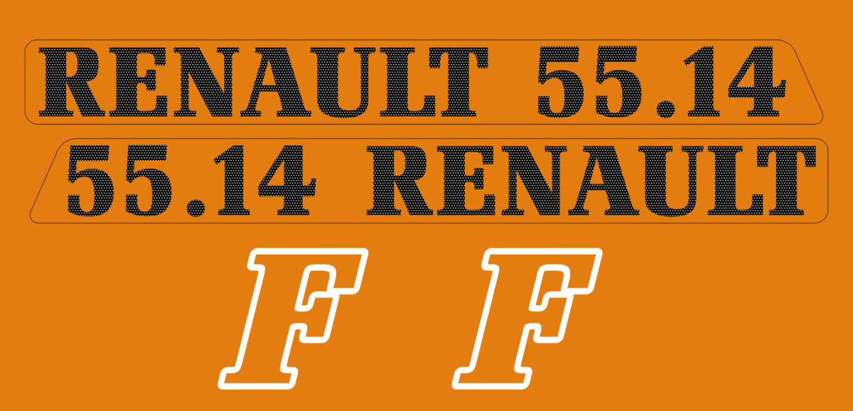 Jeu de bandeaux adhésifs pour RENAULT RVB-055-14F