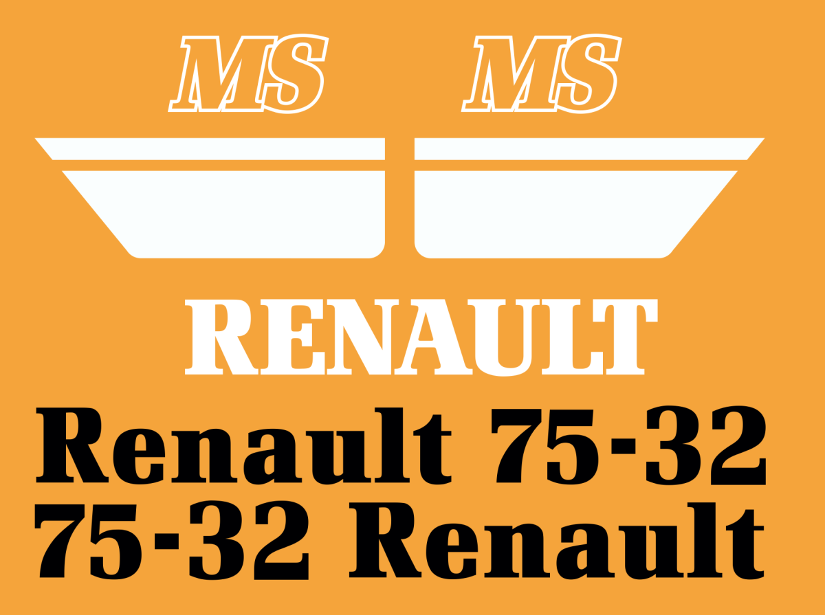 Jeu de bandeaux adhésifs pour RENAULT RVB-075-32MS